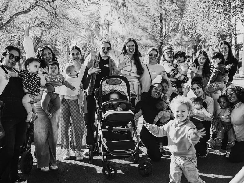 Group of moms & kids