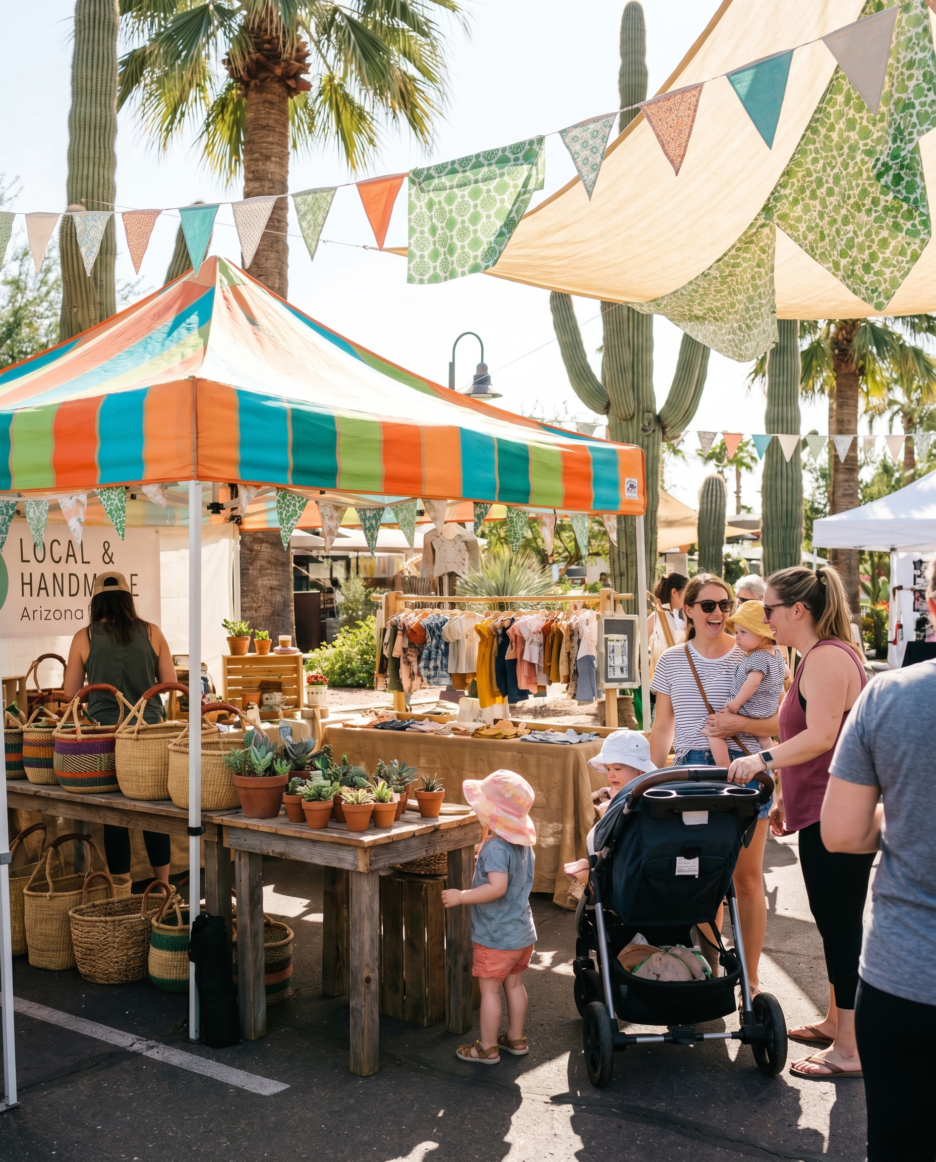 Vendor booth at community event